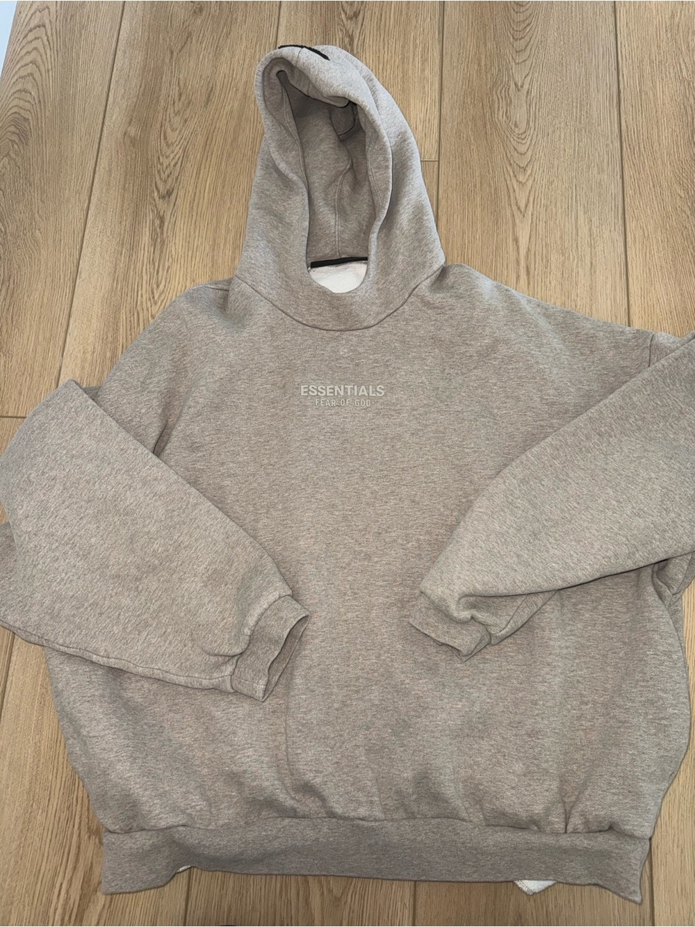 ESSENTIALS Heather Gray Pullover Hoodie